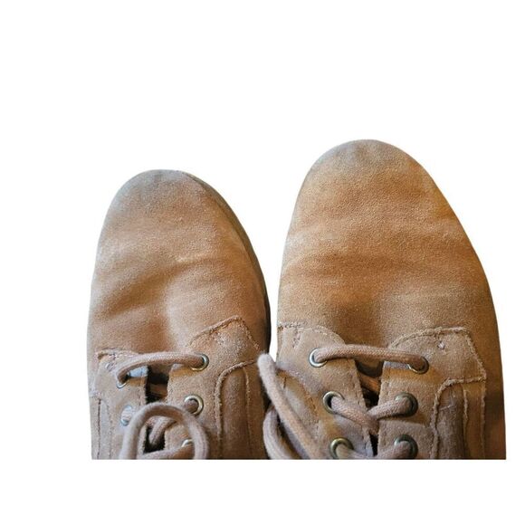 UGG Bethany Chukka Boots Women's 8 Chestnut Suede Leather Sheepskin Lined - Picture 4 of 5